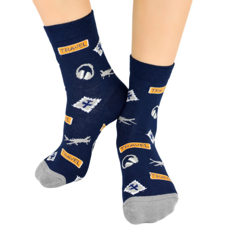 Skarpety bawełniane chłopięce EUR 23-26 SB001-B-04-D