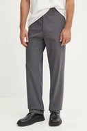 Spodnie męskie - Iceberg spodnie męskie kolor szary proste B140 0164 - miniaturka - grafika 1