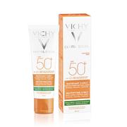 Kremy do twarzy z filtrem - Vichy Capital Soleil Mattifying 3-in-1 ochronny krem matujący do twarzy SPF 50+ 50 ml - miniaturka - grafika 1