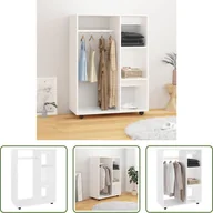 Szafy - The Living Store Szafa biała 80x40x110 cm Materiał drewnopochodny - miniaturka - grafika 1