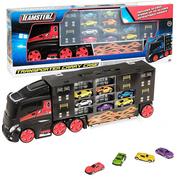 Samochody i pojazdy dla dzieci - Ciężarówka Transporter Aut Teamsterz + 10 Pojazdów - miniaturka - grafika 1