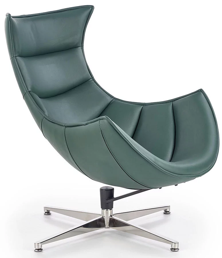 Fotel wypoczynkowy ELIOR Lavos, zielony, 57x65x78 cm
