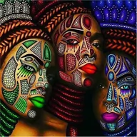 Malowanie po numerach - Norimpex, Mozaika z diamencikami Mandala 7D Twarze kobiet  1006565, 30x30 cm - miniaturka - grafika 1