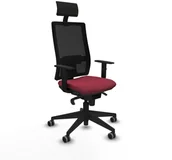 Fotele i krzesła biurowe - Krzesło Biurowe z Zagłówkiem Piqueras y Crespo 1D066G1 Kasztanowy - miniaturka - grafika 1