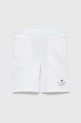Spodnie i spodenki dla chłopców - Tommy Hilfiger szorty dziecięce kolor biały regulowana talia - miniaturka - grafika 1
