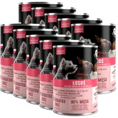 Mokra karma dla psów - PetRepublic kawałki w sosie z łososiem 10x400g dla psa - miniaturka - grafika 1