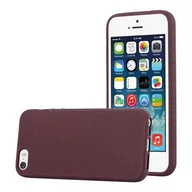 Etui i futerały do telefonów - Etui Pokrowiec Do Apple iPhone 5 / 5S / SE 2016 Obudowa w FROST BORDEAUX FIOLETOWY TPU Silikon Case Cover Ochronny Plecki Cadorabo - miniaturka - grafika 1
