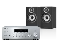 Zestawy stereo - Yamaha R-N600A (srebrny) + 607 S3 (czarny) - miniaturka - grafika 1