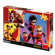 Puzzle - Iniemamocni Disney Puzzle 3 w 1 trzy układanki z filmu w jednym pudełku wiek dziecka 5+ szybka wysyłka idealne na prezent - miniaturka - grafika 1