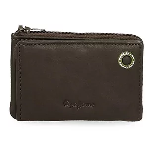 Pepe Jeans Badge Portfel z Kartką, Jedyny w swoim rodzaju, Brązowy, única, Portfel z kartą - Portfele - miniaturka - grafika 1