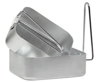 Kuchnia turystyczne i akcesoria - Highlander 1.5L i 1.3L kemping aluminium Mess Tins, srebrny Camping-Kochgeschirr - miniaturka - grafika 1