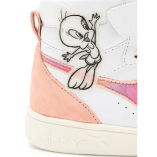 Trampki dziecięce DIADORA MAGIC BASKET MID TWEETY PS - Buty dla dziewczynek - miniaturka - grafika 4