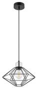 Lampy sufitowe - Vario S lampa wisząca 1-punktowa czarna/srebrna 40551 - miniaturka - grafika 1