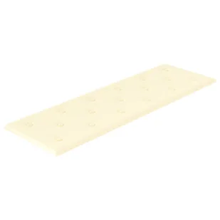 vidaXL Panele ścienne, 12 szt., kremowe, 90x30 cm, sztuczna skóra 344003 - Panele ścienne i boazeria - miniaturka - grafika 4