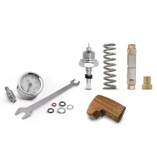 Zestaw do montażu manometru E61 + regulator przepływu wody + drewniana łopatka Lelit Bianca - Akcesoria i części do ekspresów do kawy - miniaturka - grafika 1