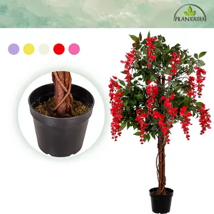 SZTUCZNE DRZEWO WISTERIA GLICYNIA CZERWONA 120 CM - Sztuczne drzewka - miniaturka - grafika 1