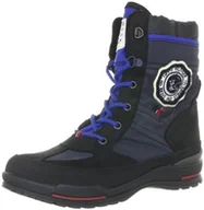Kozaki damskie - Tommy Hilfiger Bear 5A FB56814539 kozaki chłopięce, niebieski - niebieski Midnight 403-37 eu - miniaturka - grafika 1