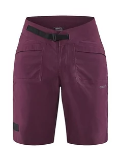 Spodnie sportowe damskie - Craft Szorty funkcyjne w kolorze ciemnofioletowym - grafika 1