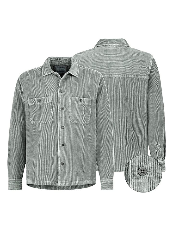 Eight2Nine Koszula sztruksowa w kolorze zielonym