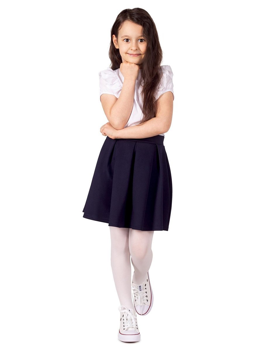 Rajstopy dziecięce mikrofibra gładkie białe 50 DEN 128-134 YOCLUB