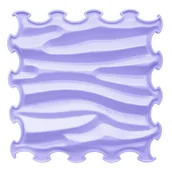 Maty edukacyjne - Mata Sensoryczna Fale 30X30Cm Fioletowy - miniaturka - grafika 1