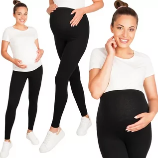 Spodnie ciążowe - Leginsy Ciążowe Legginsy Z Panelem Rozm Xxl Długie - grafika 1