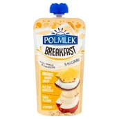 Desery mleczne - Polmlek Breakfast Przekąska ananas banan jabłko 200 g - miniaturka - grafika 1
