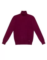 Swetry męskie - Gianni Lupo GL33500-F22 sweter męski, bordowy, 3XL, bordowy, S-4XL - miniaturka - grafika 1