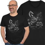 Koszulki męskie - Chess Dramatic Koszulka Szachy Szachownica - miniaturka - grafika 1