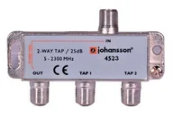 Akcesoria TV-SAT - 2 WAY TAP Odgałęźnik 2-krotny Johansson 25 dB 4523 - miniaturka - grafika 1