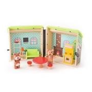 Domki dla lalek - Trefl Drewniany domek Zdzisiowa chatka 60795 przenośny - miniaturka - grafika 1