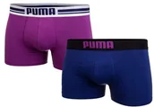 Majtki męskie - PUMA  BOKSERKI MĘSKIE 2 PARY FASHION BOXER 906519 11 - Rozmiar: S - miniaturka - grafika 1