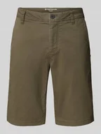 Spodenki męskie - Bermudy o kroju slim fit z mieszanki bawełny - miniaturka - grafika 1