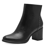 Kozaki damskie - Marco Tozzi Damskie botki Zip+Slip 2-25391-43 modne kozaki, czarne, 39 EU, czarny, 39 EU - miniaturka - grafika 1