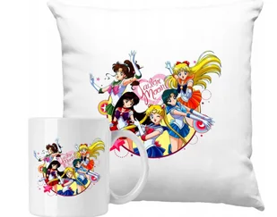 ZESTAW PODUSZKA + KUBEK Sailor Moon Pomysł Na Prezent + IMIĘ - Gadżety dla niej i dla niego - miniaturka - grafika 1