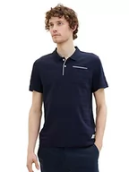 Koszulki męskie - TOM TAILOR Męska koszulka polo, 1036347, 10668-Sky Captain Blue, XXL, 10668 - Sky Captain Blue, XXL - miniaturka - grafika 1