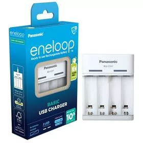 Ładowarka Panasonic Eneloop BQ-CC61 na USB pro AA,AAA (BQ-CC61USB) - Ładowarki i akumulatory - miniaturka - grafika 1