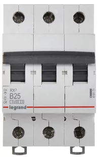LEGRAND nadprądowy RX3 B25A 3P 419171 Legrand - Bezpieczniki elektryczne - miniaturka - grafika 2