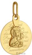 Wisiorki - Zawieszka złota Medalik z modlitwą pr.585 - miniaturka - grafika 1