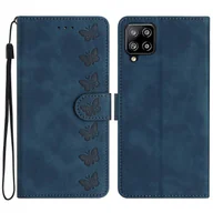 Portfele - Dla Samsung Galaxy M32 (wersja globalna) 4g Etui na telefon z nadrukiem Skórzany portfel z klapką Stand Cover Styl F Samsung Galaxy M32 (Gl Blue - miniaturka - grafika 1