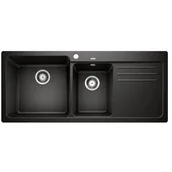 Zlewozmywaki - Blanco Zlew NAYA 8S Czarny lewa 525945 - miniaturka - grafika 1