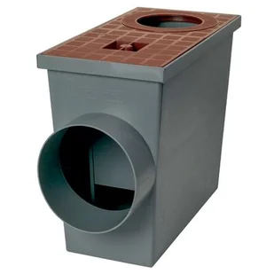 Studzienka z pokrywą brąz 260 x 135 x 220 mm MAXPOL - Rynny i akcesoria - miniaturka - grafika 1