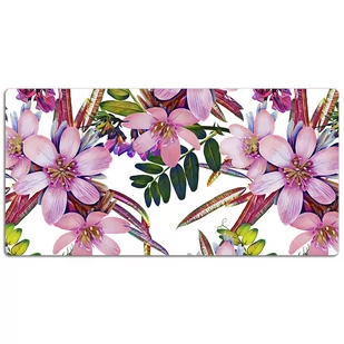 Podkładka na biurko Różowe kwiaty 120x60 cm - Podkładki na biurko Podkładka na biurko Różowe kwiaty 120x60 cm - Podkładki na biurko - miniaturka - grafika 1
