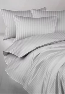 Pościel adamaszek jasny szary z białą lamówką 220x200 MARO HOME - Pościel Pościel adamaszek jasny szary z białą lamówką 220x200 MARO HOME - Pościel - miniaturka - grafika 1