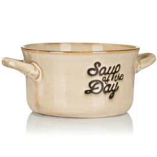 Miska na zupę z kamionki 500 ml beż - Miski i półmiski - miniaturka - grafika 1