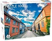 Puzzle - Tactic Puzzle 1000 Trondheim Old Town - miniaturka - grafika 1