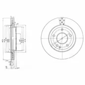 Tarcze hamulcowe - Tarcza hamulcowa DELPHI BG3709 - miniaturka - grafika 1