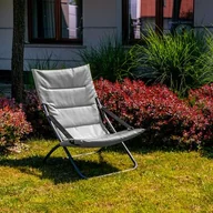 Leżaki ogrodowe - Leżak plażowy Verde szary - miniaturka - grafika 1