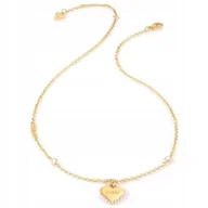 Naszyjniki - Naszyjnik GUESS serce napis z cyrkoniami - miniaturka - grafika 1