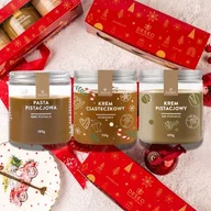 Zestawy upominkowe - Zestaw Świąteczny Kremy Orzechowe Mix 4 DESEO Prezenty na Boże Narodzenie - miniaturka - grafika 1
